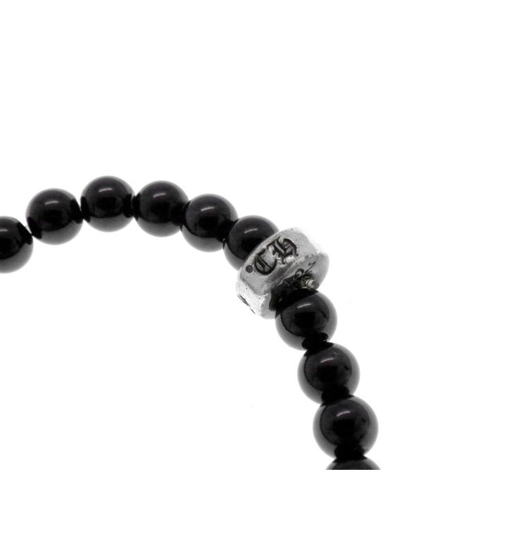 Chrome Hearts 4mm BEADブラックビーズブレスレット CHROME HEARTS クロムハーツ 4mm BEAD 4ミリビーズブレスレット