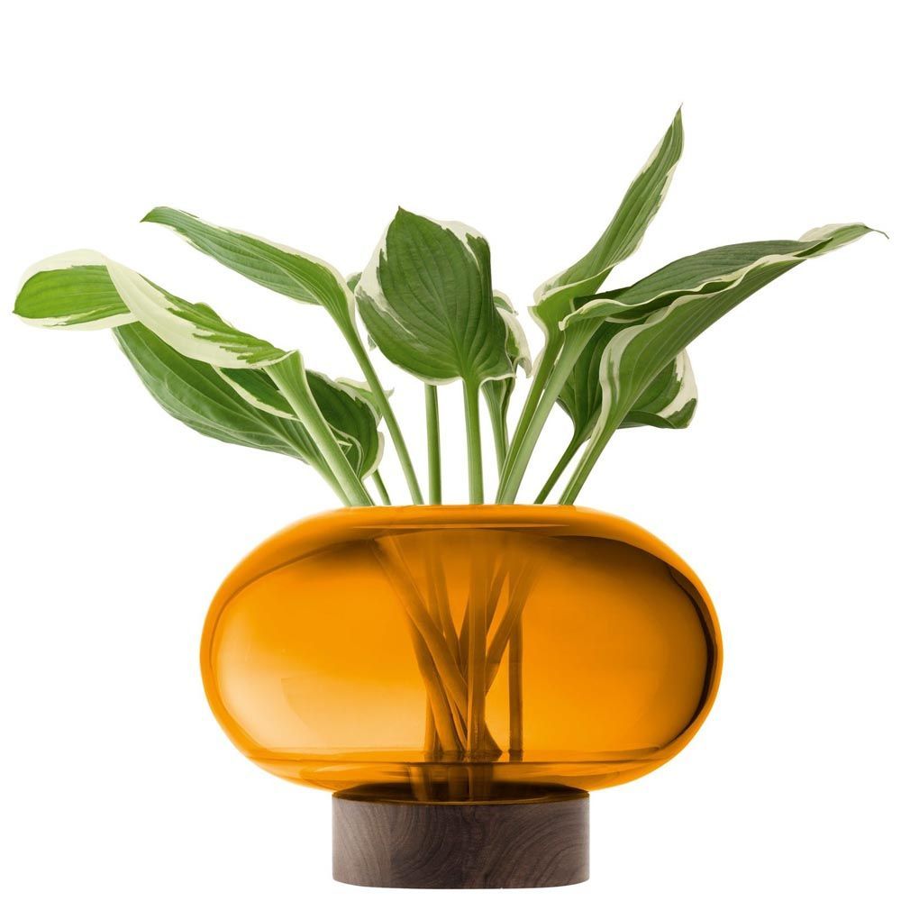 LSA OBLATE オブレート Vase G1718-19-835 アンバー H19.5cm LOB13 エルエスエー フラワーベース 花器 花瓶