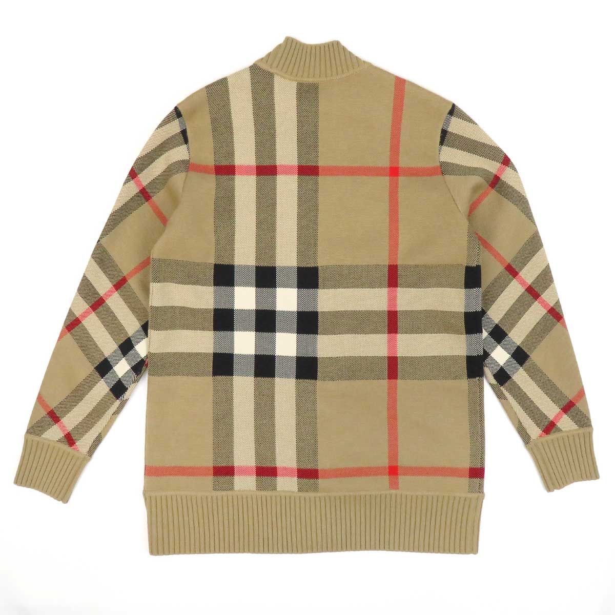 バーバリー ハウスチェック ニット カーディガン 8039153 レディース ベージュ BURBERRY【中古】 【アパレル・小物】