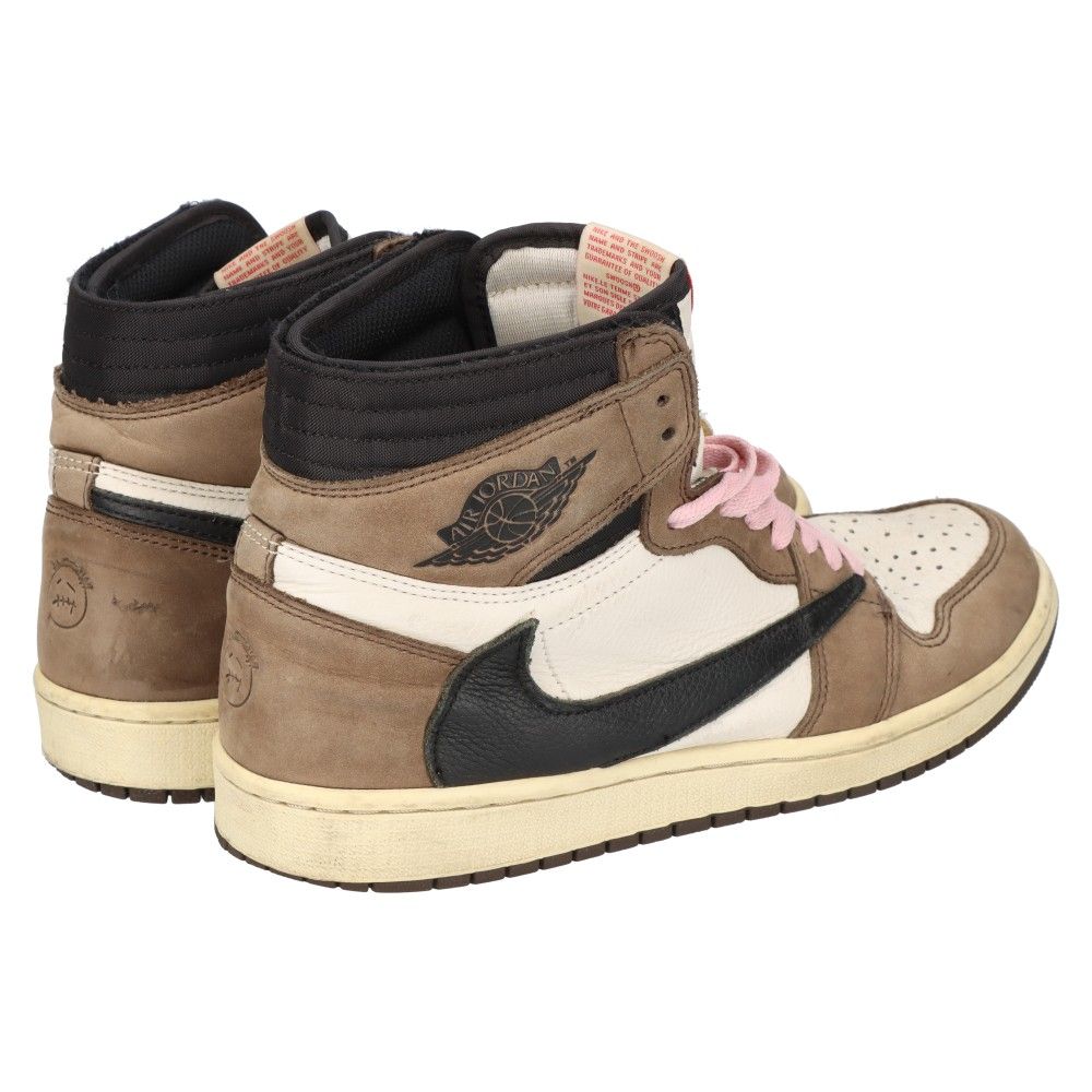 NIKE (ナイキ) ×TRAVIS SCOTT AIR JORDAN 1 RETRO HIGH OG TS SP トラヴィススコット エアジョーダン1  レトロ ハイカットスニーカー ブラウン CD4487-100 US9/27cm - メルカリ