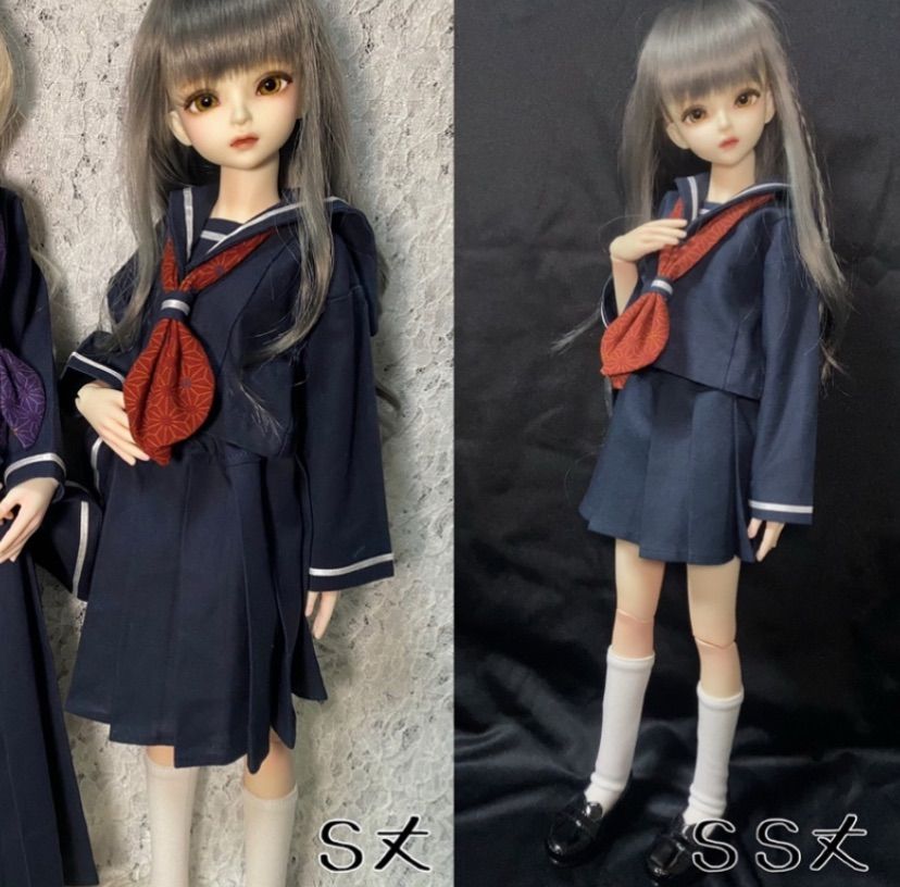 SDM・MDDサイズ】和せぇらぁセットアップ（プリン）【ドール用