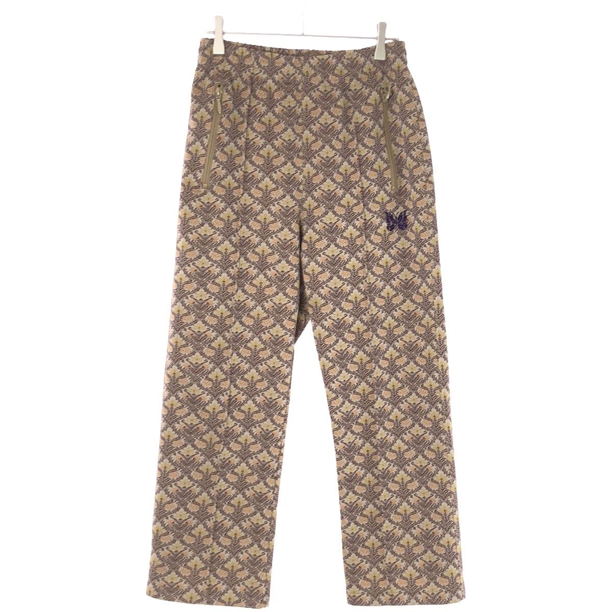 Needles ニードルズ 23SS Track Pant - Poly Jq ジャガードトラックパンツ ベージュ XS MR283 Needles ニードルズ 23SS Track Pant - Poly Jq ジャガードトラック