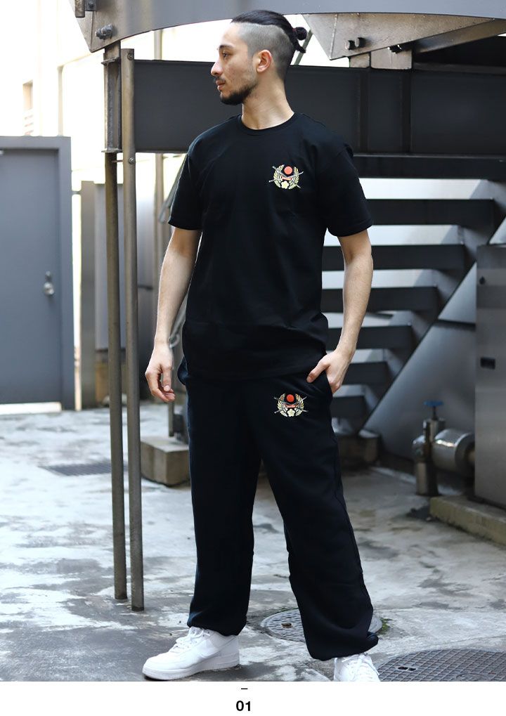 自衛隊 グッズ 桜刀 セットアップ 上下セット Tシャツ 半袖 メンズ