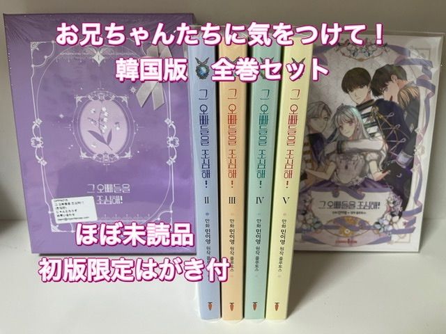 新品同様 お兄ちゃんたちに気をつけて！ 韓国版1〜6巻セット 初版限定