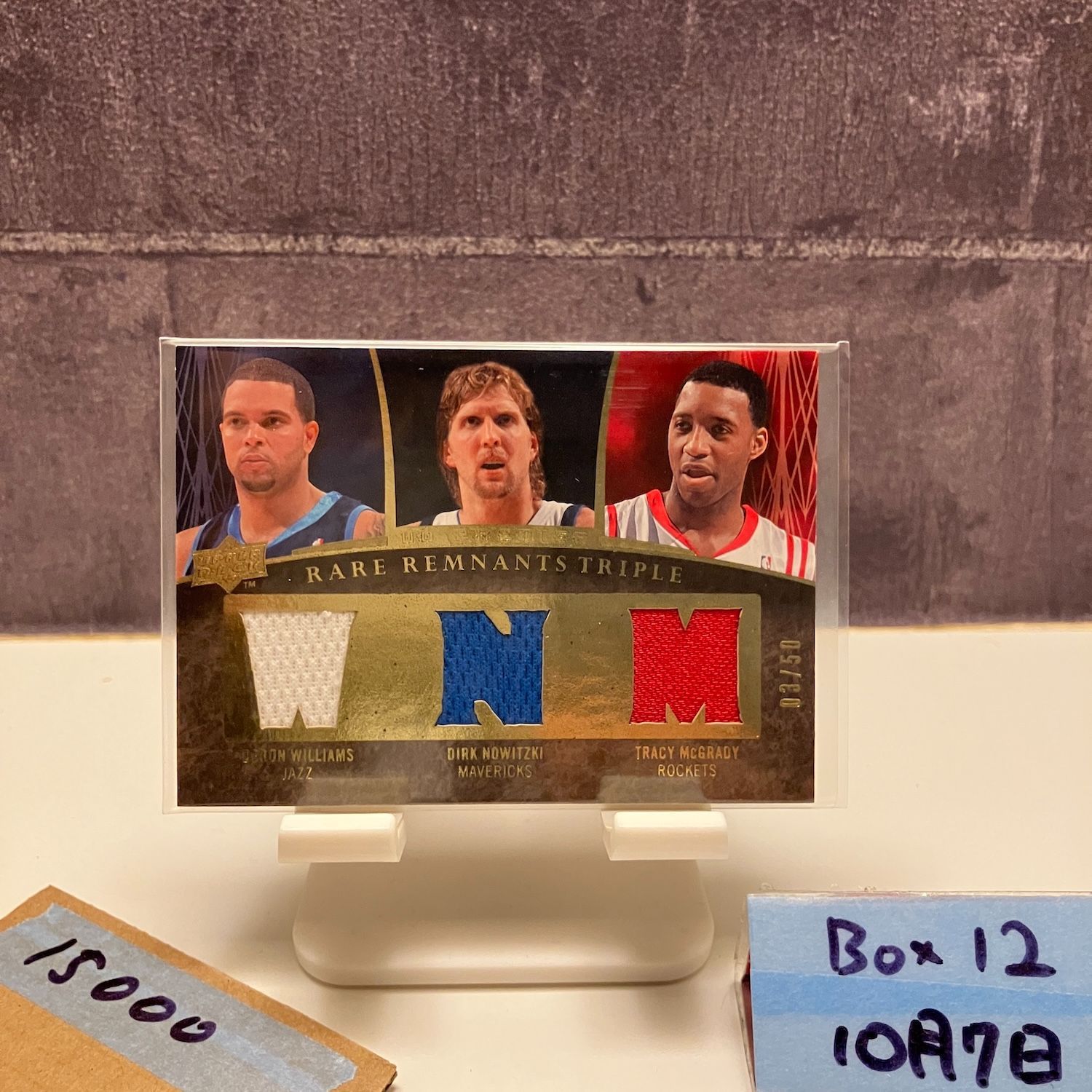 2007-08 Upper Deck Deron Williams Dirk Nowitzki Tracy McGrady 03|50 Utah Jazz Dallas Mavericks Houston Rockets ジャージ カード