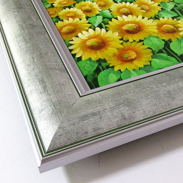 ひまわりの花束 油彩画 F10 油絵 ひまわり 佐藤明 F10 花 絵画 油彩画