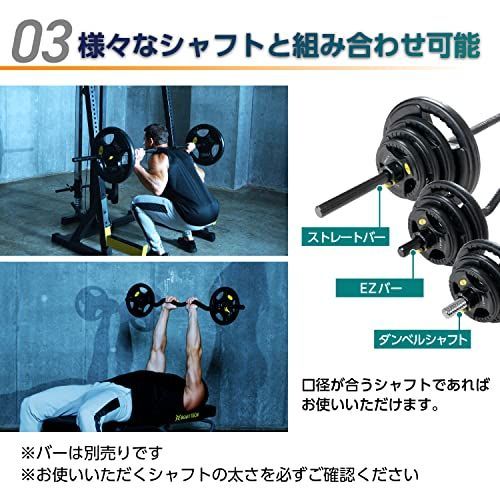 特価セール】バーベルプレート20kg 筋トレ ラバープレート ホームジム