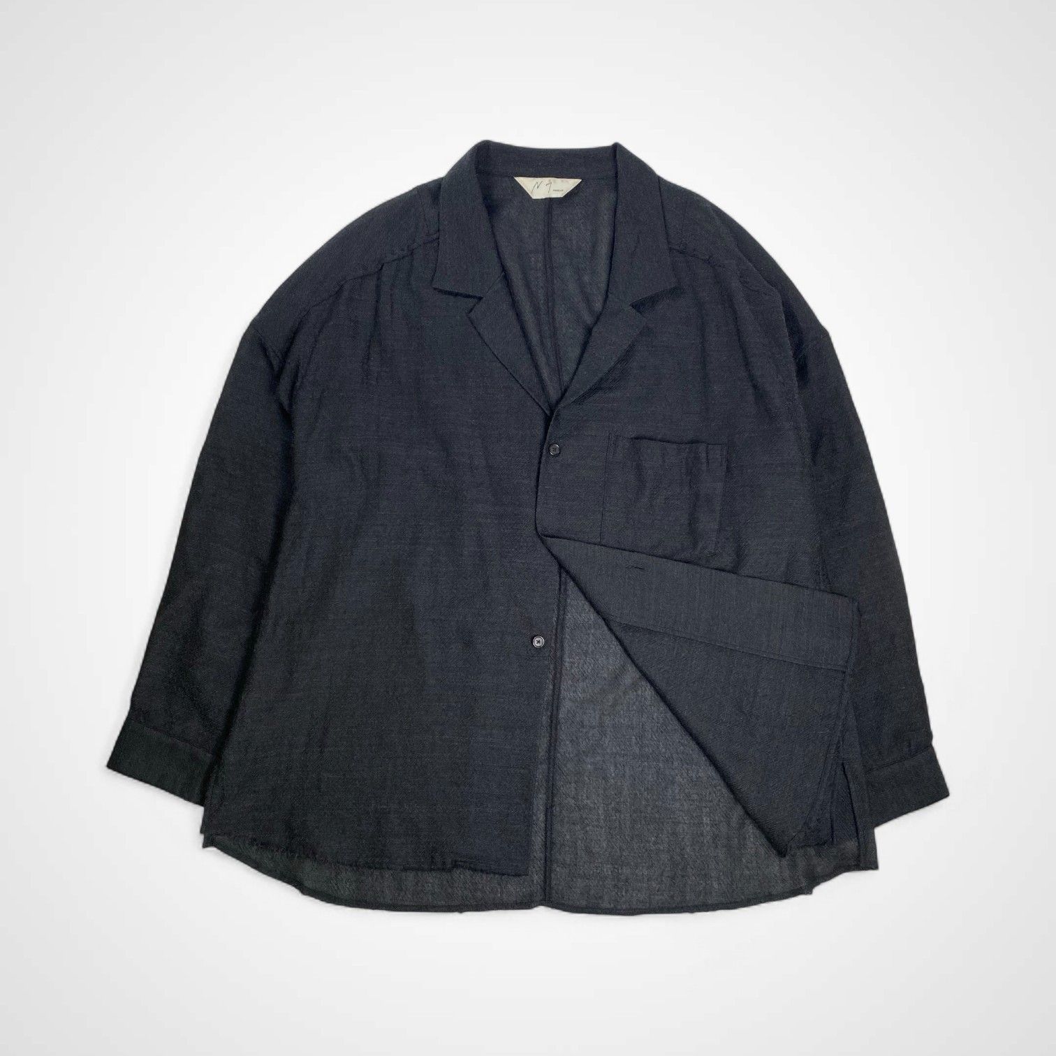 ancellm アンセルム / WOOL KERSEY TAILORED SHIRT ウールカルゼ