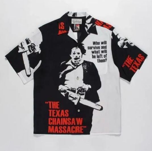 アロハ祭り WACKO MARIAワコマリア◆THE TEXAS CHAINSAW MASSACRE ハワイアン半袖シャツ ユニセックス