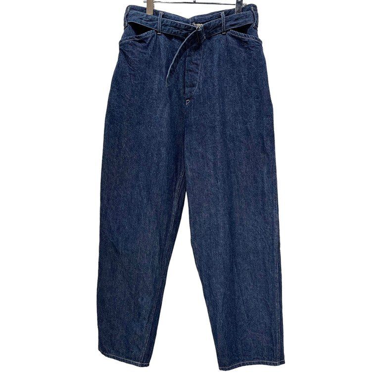 COMOLI 19AW BELTED DENIM PANT ベルテッドデニムパンツ Q03-03005 定価33，000円 コモリ メンズ