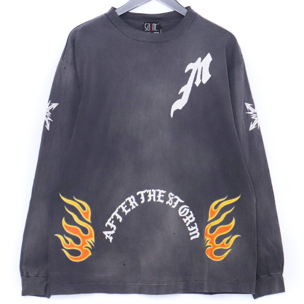 SAINT MICHAEL LS TEE M BLACK サイズL