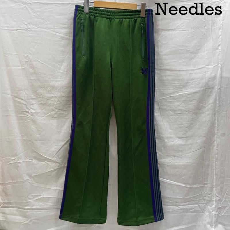 Needles ニードルス その他ボトムス NS248 ブーツカット トラック パンツ ポリエステル 刺繡 GRN グリーン