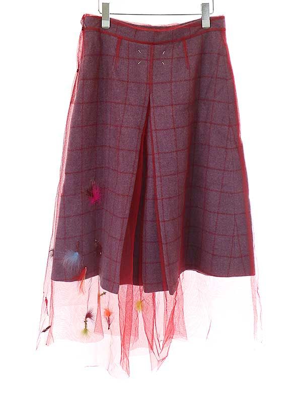 Maison Margiela 22ss メッシュレイヤードデザインパンツ 新品 Maison Margiela メゾンマルジェラ 22SS Co-Edコレクション メッシュ