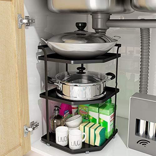 多機能 5層キッチンコーナーラック 防錆加工 5層キッチンコーナーラック 防