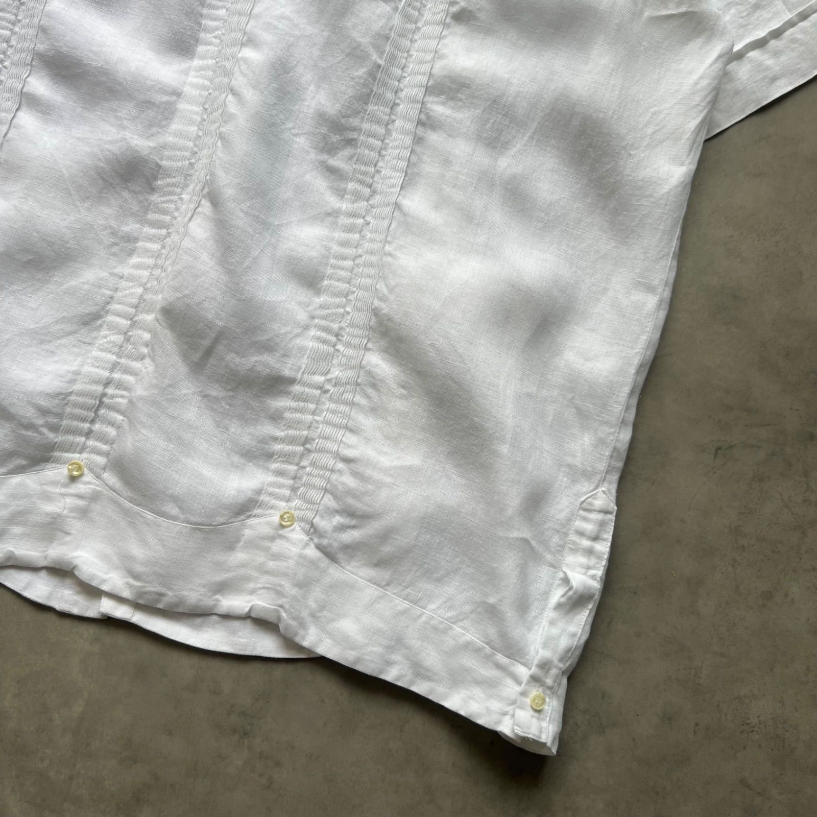 80s Ramon Puig Guayabera shirt LINEN100% キューバシャツ