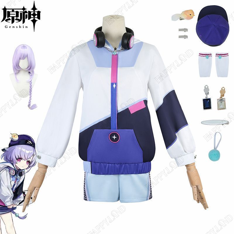原神 七七|ナナ コスプレ衣装 ウイッグ付き Keep コラボ 原神 げんしん ヒロイン Qiqi コスプレ衣装 コスチ