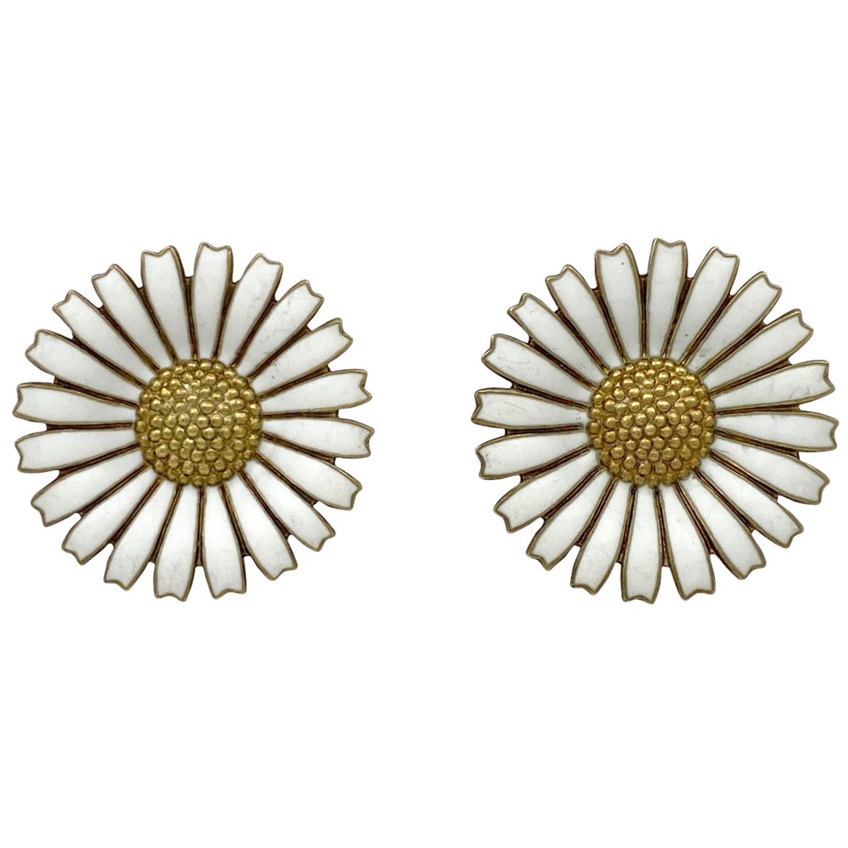 ジョージジェンセン Georg Jensen デザイン イヤリング フラワー デイジー イヤリング GP ゴールド レディース