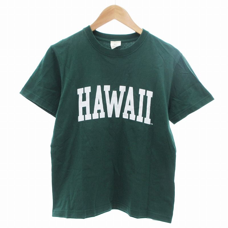 ドゥーズィエムクラス購入　Hawaiiプリント グリーンTシャツ Deuxieme Classe（ドゥーズィエムクラス）の「Hind Print T
