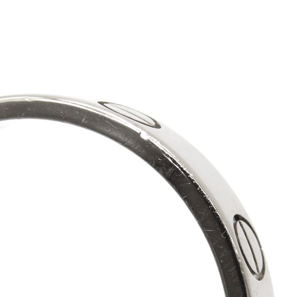 カルティエ Cartier リング 指輪 ミニラブリング K18WG ホワイト