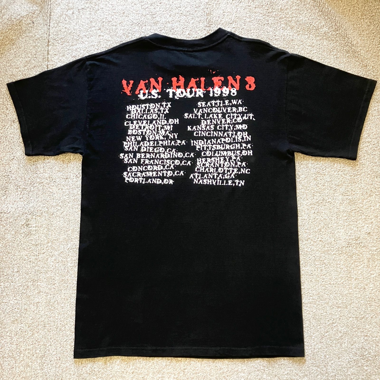 90s VAN HALEN 1998 tour tee バンドT 当時もの ロック ヴァンヘイレン - メルカリ