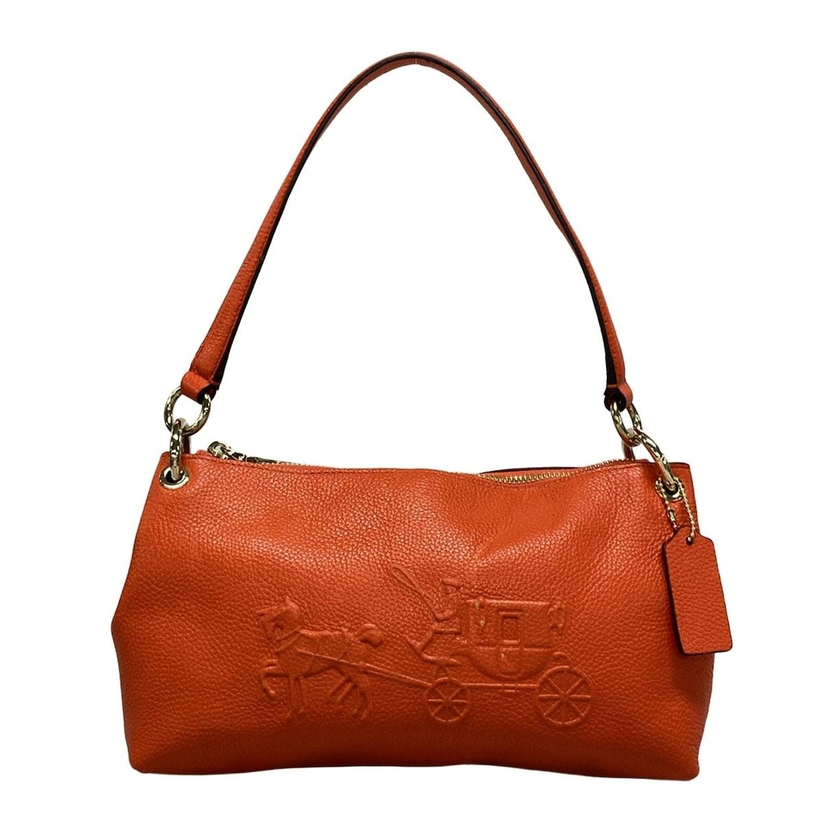 COACH ホースアンドキャリッジ ショルダーバッグ レッド COACH(コーチ) ショルダーバッグ エンボスド ホース アンド
