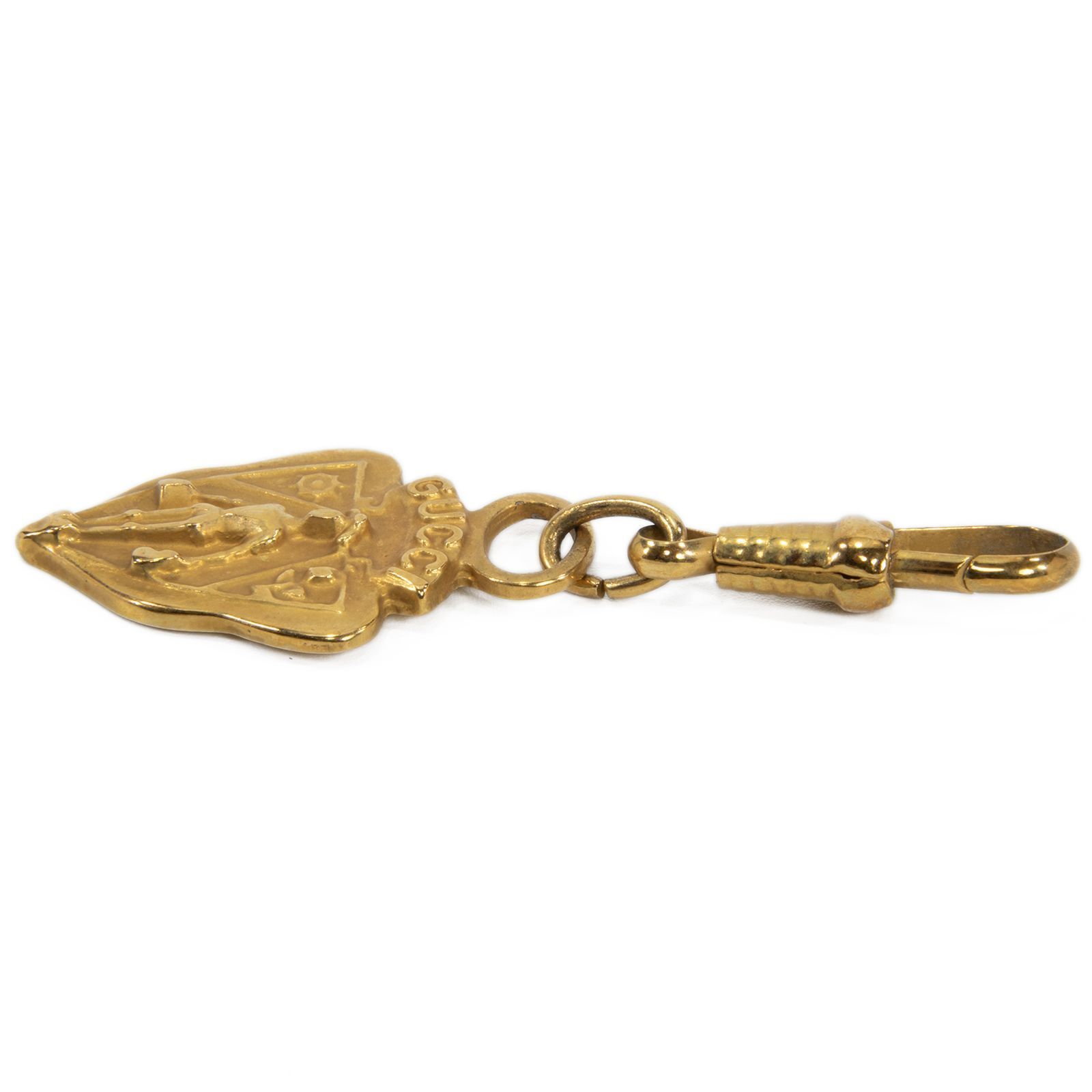 送料無料 オールドグッチ チャーム メンズ レディース 金色 イエロー