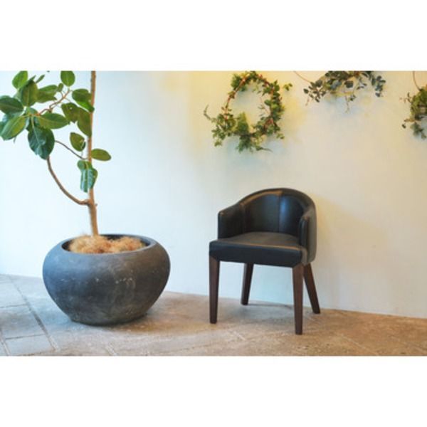 ダイニングチェア 木製 肘掛け HOC-55DBR ブラウン