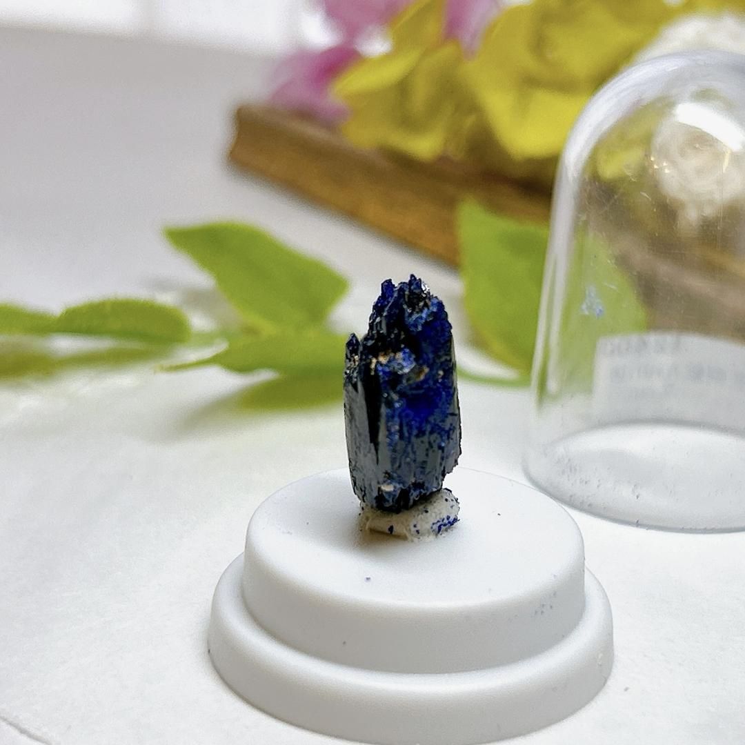 【E7039】アジュライト＊＊藍銅鉱＊岩絵の具＊Azurite＊パワーストーン＊天然石＊クリスタルワールド