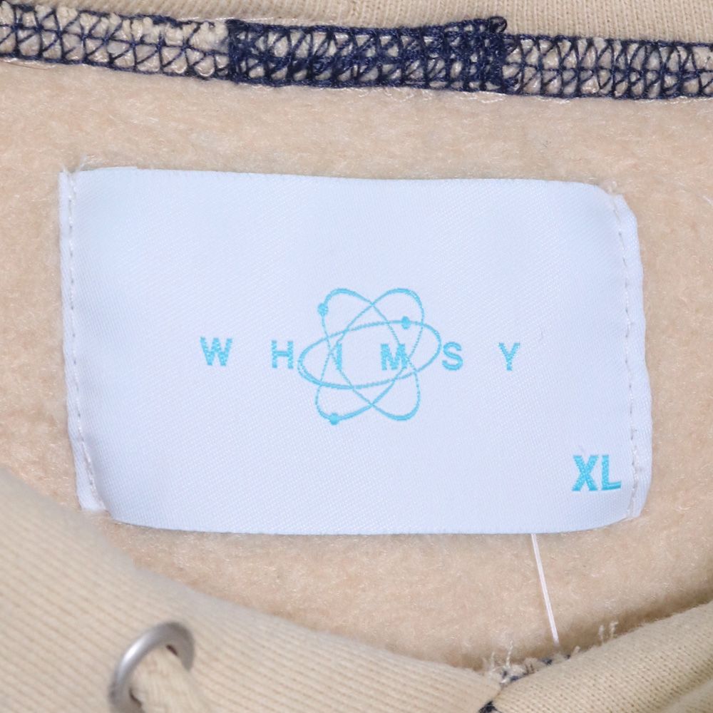 WHIMSY TRADEMARK HOODIE パーカー ベージュ XL WMS-C-015 ウィムジー