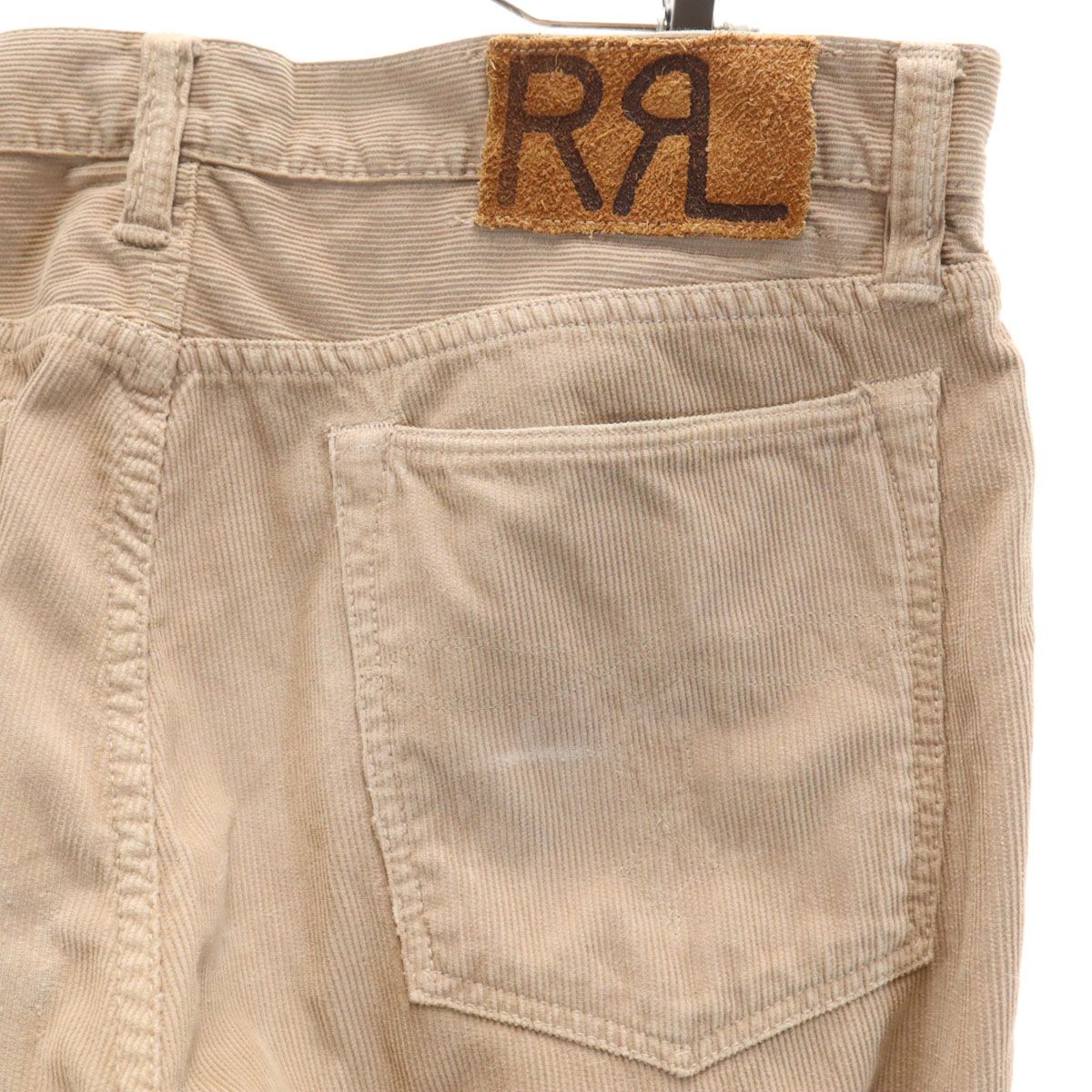 ダブルアールエル RRL USA製 コーデュロイパンツ W35 ベージュ RALPH
