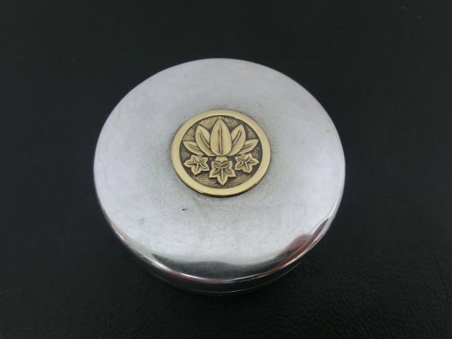 SILVER×K18 ピルケース 小物ケース 32.1グラム 家紋