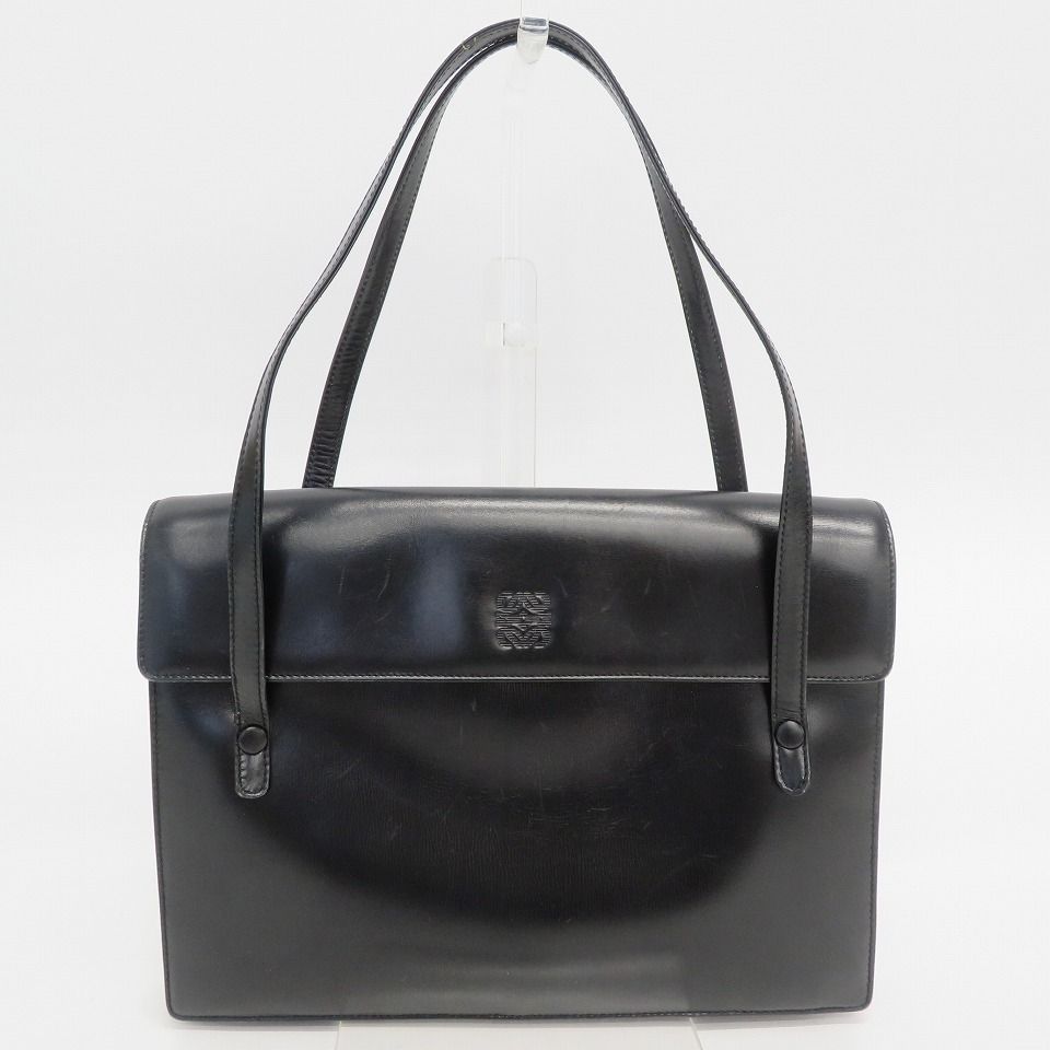 ロエベ LOEWE ヴィンテージ アナグラム レザー フラップ ショルダー