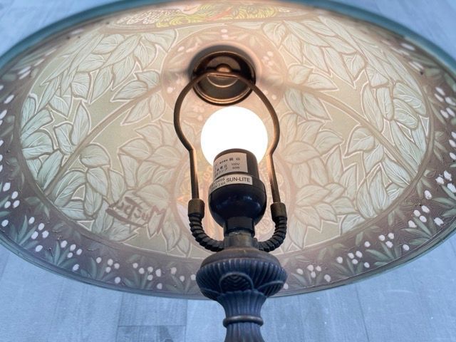 アルフォンス ミュシャ画 美人図 スタンドランプ インテリア テーブル