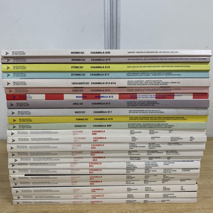 □01)【同梱不可】建築雑誌 カザベラ 2011年～2012年 まとめ売り