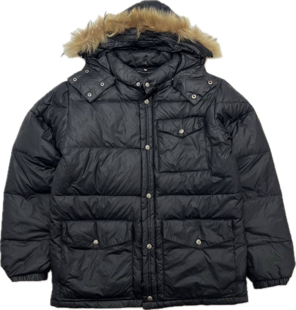 【希少 美品】AVIREX ダウンジャケット パーカー バックロゴ 刺繍 黒 L AVIREX（アヴィレックス） 刺繍ブルゾン L ブラック メンズ : ZOZOTOWN