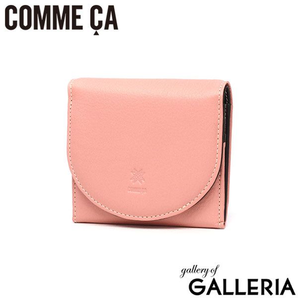 COMME CA 二つ折り財布 レディース ブランド 本革 box型小銭入れ