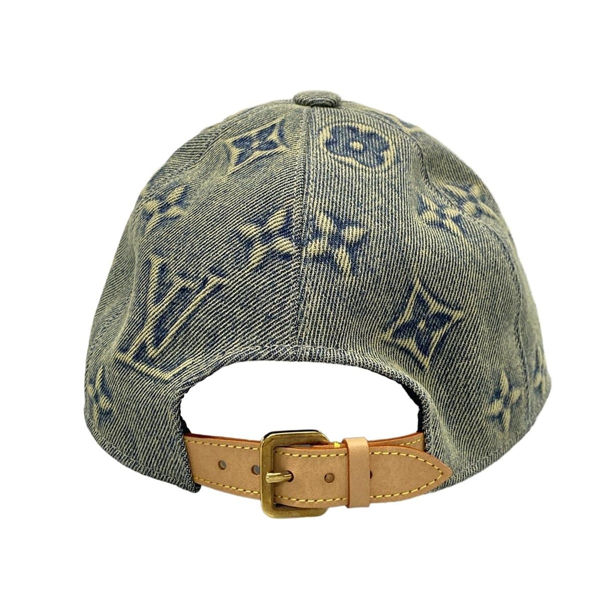 ム*チ様 LOUIS VUITTON デニムキャップ M7156L ヴィトン M7156L モノグラムデニム NX1212 キャップ コットン