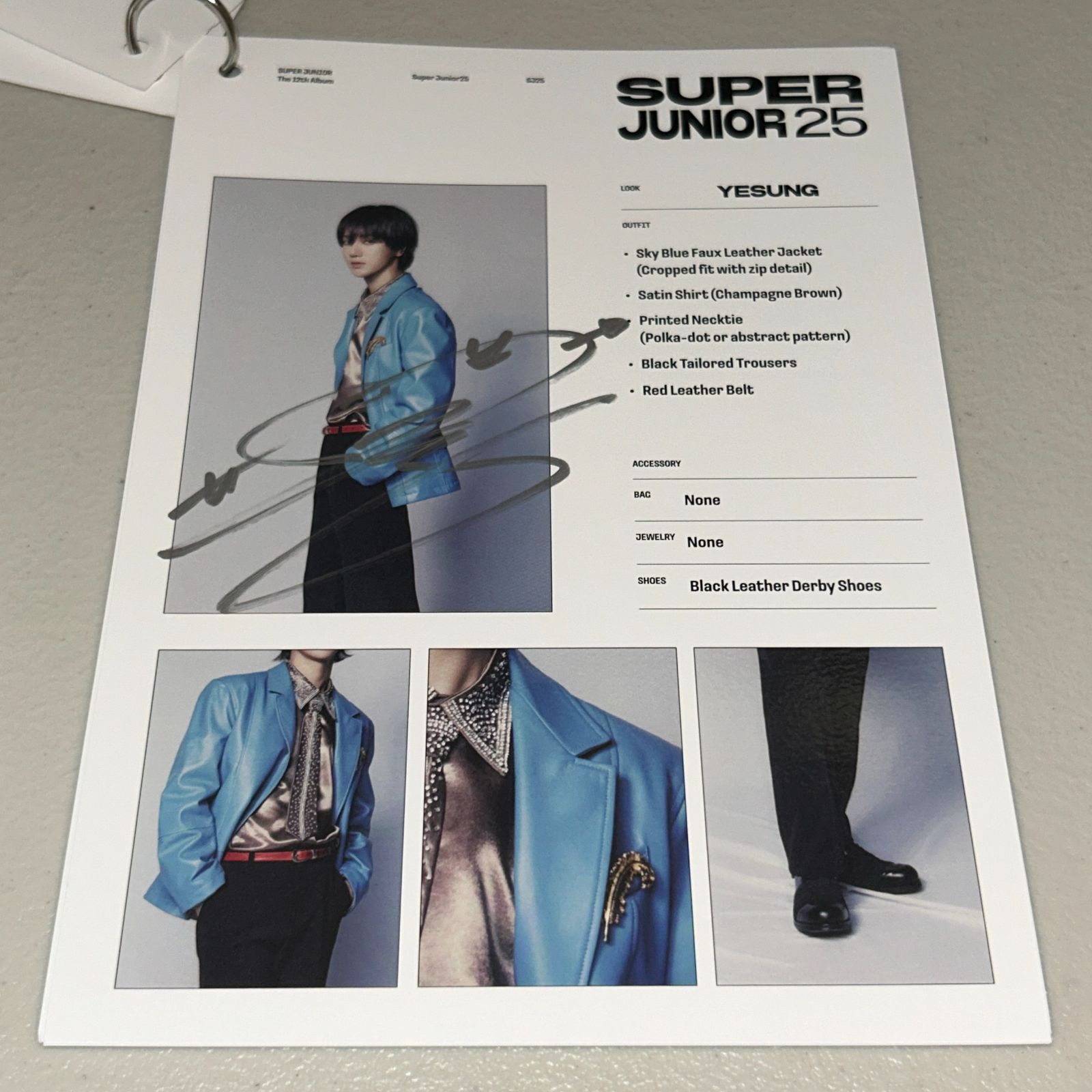 SUPER JUNIOR 直筆サイン 25 Ver