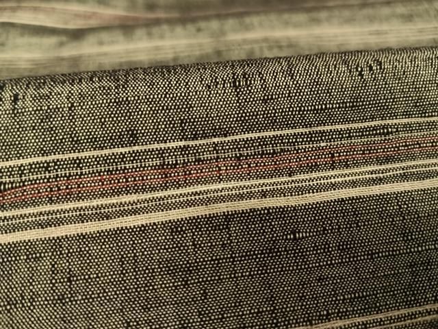 平和屋着物○上質な紬 縞 正絹 逸品 未使用 AAAV9088np 平和屋着物