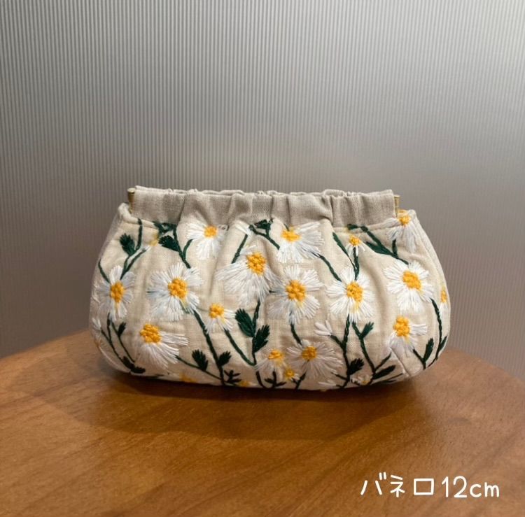 ハンドメイド♡バネ口ポーチ・巾着袋２点セット 花柄 - 財布・ケース