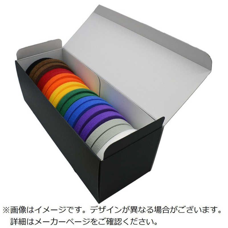 送料無料 ♥ 未開梱 RIPTIE 面ファスナー ラップストラップ eco箱 12.7mm×4.57m 20巻入 虹 BXW151RW20