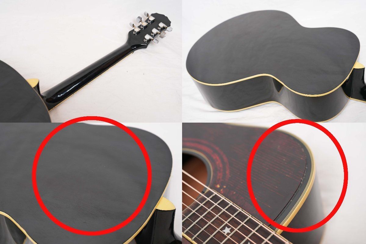 ☆Epiphone☆SQ-180 BLK エヴァリー・ブラザーズ 髭ギター HC付