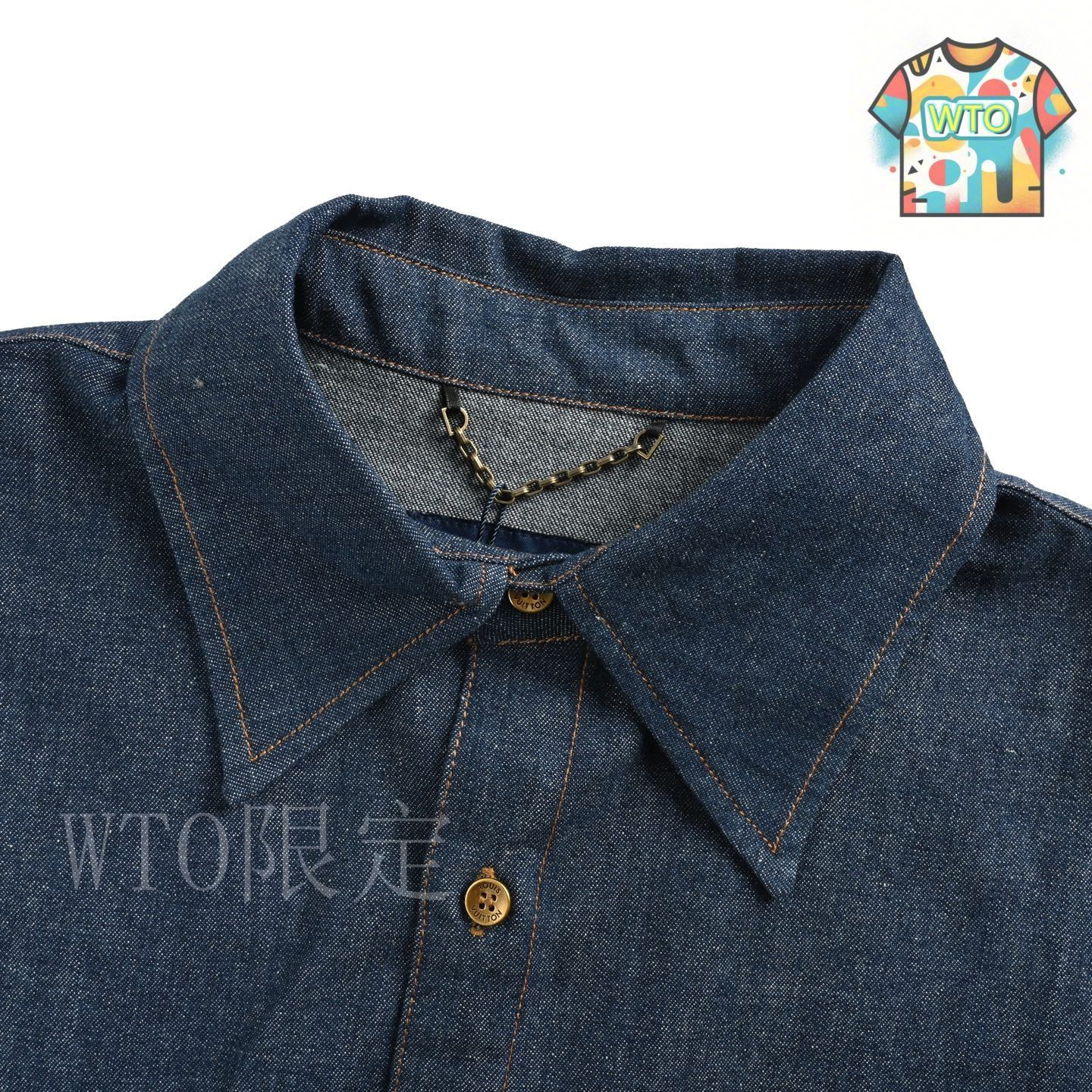 今日特価】Louis Vuitton 25ss ロープ刺繍デニムシャツ-1 - メルカリ