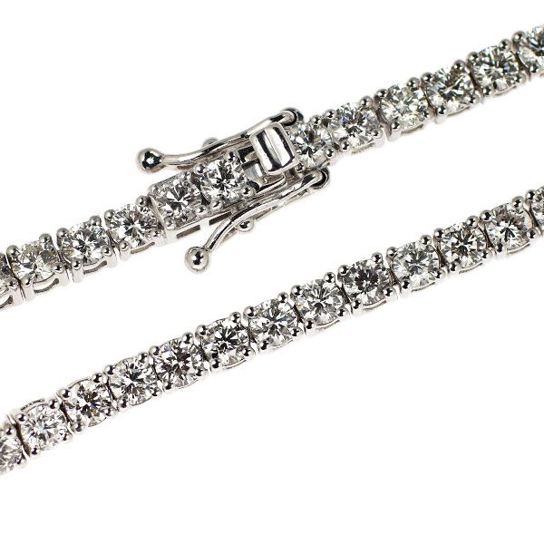 K18WG ダイヤモンド テニス アンクレット 6.50ct - メルカリ