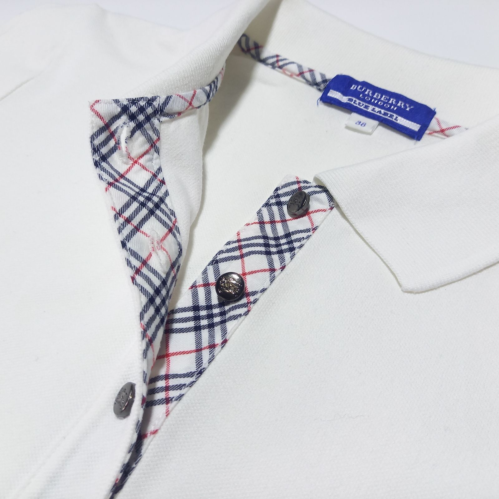 BURBERRY バーバリー ブルーレーベル 白 ポロシャツ ノバ