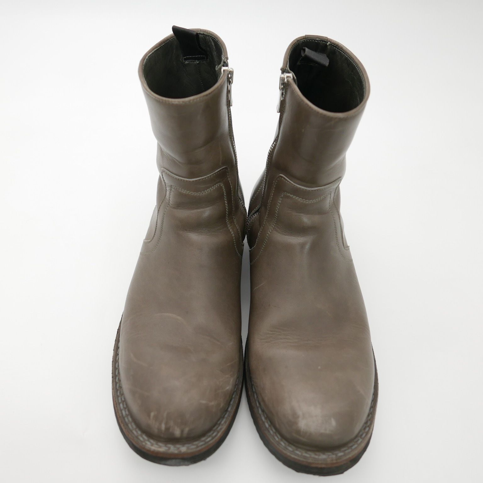nonnative OFFICINE CREATIVE ノンネイティブ オフィチーネ クリエイティブ シューズ靴 レザー ジップアップ ブーツ カーキ系 42 98656
