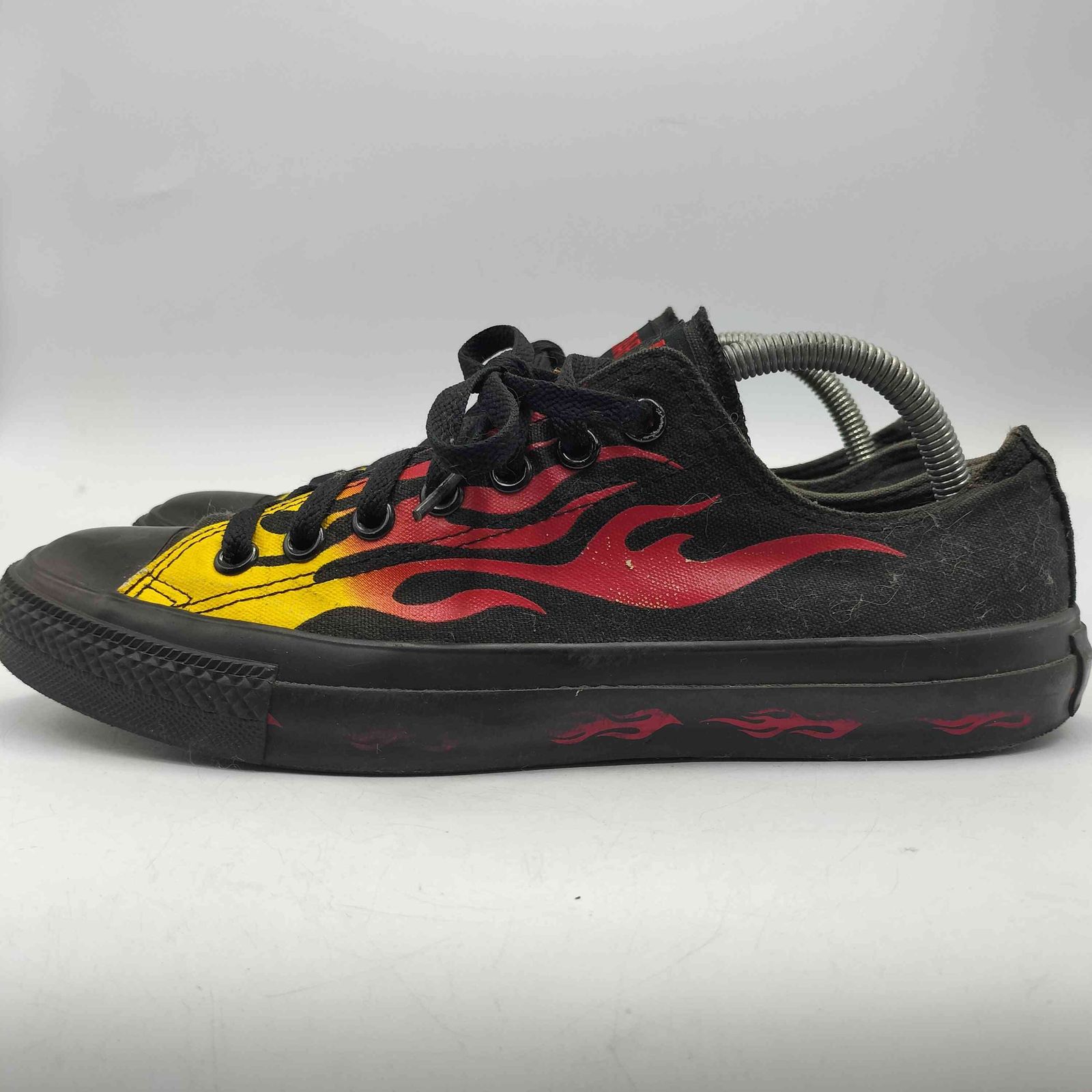 CONVERSE オールスター IG TP OX BLACK ファイヤーパターンコンバース 