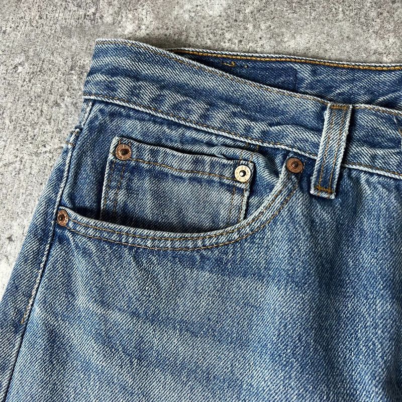 ヒゲ 90s USA製 Levis 501 0115 デニム パンツ 32 34 / 90年代 