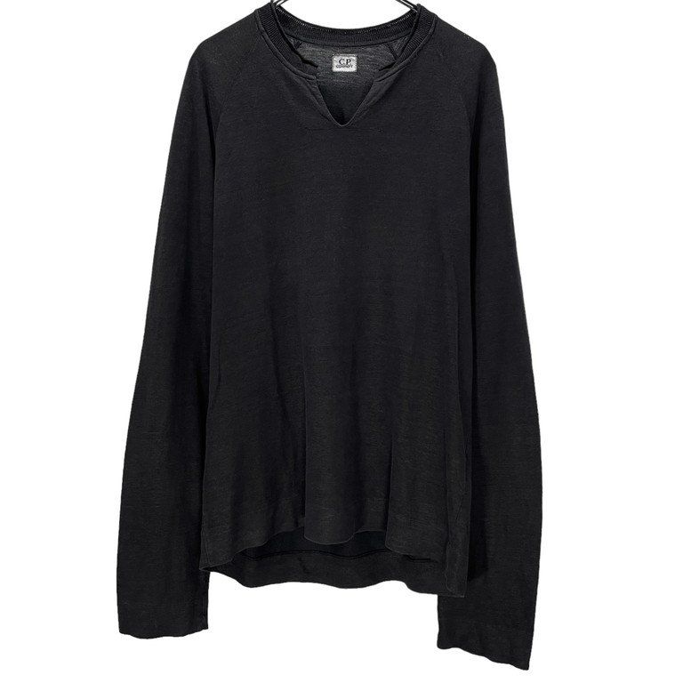 C.P. Company リネンロングスリーブシャツ C.P. Company ロングスリーブ リネンシャツ | ブルー | FARFETCH JP