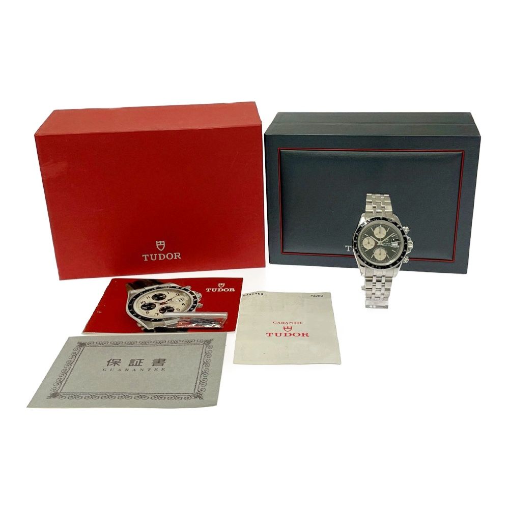 中古】【箱付き】 TUDOR チュードル 79260 SS プリンスデイト クロノ 